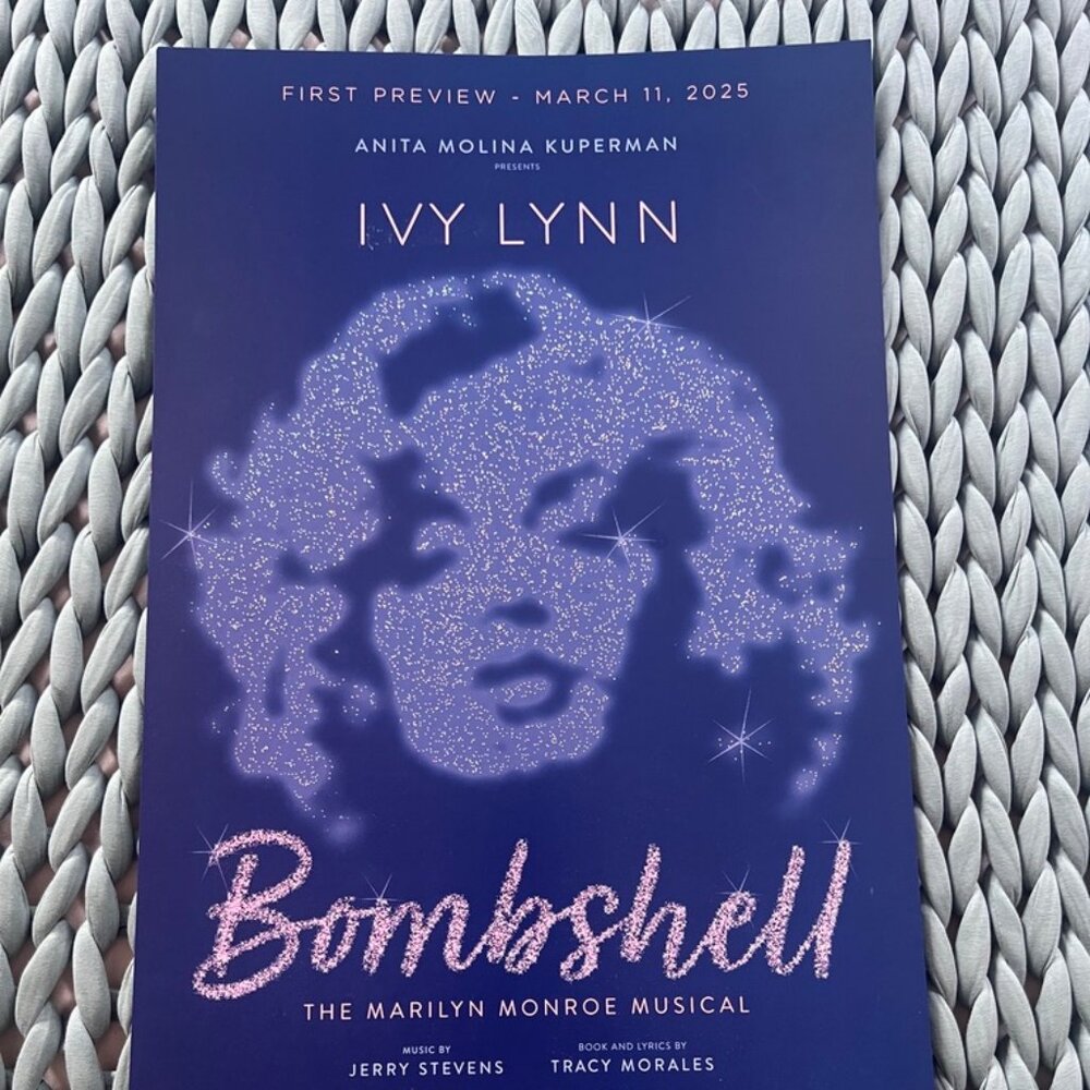 Bombshell Broadway Smash Marilyn Monroe Limited Edition First Preview Poster